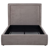 Lawson 54-inch Upholstered Full Panel Platform Bed Mushroom