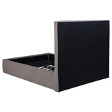 Lawson 54-inch Upholstered Full Panel Platform Bed Mushroom