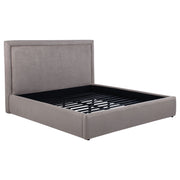 Tampa Furniture Outlet - Coaster - Lawson 54-inch Upholstered Eastern King Platform Bed Mushroom - 315835MKE