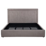Lawson 54-inch Upholstered Eastern King Platform Bed Mushroom