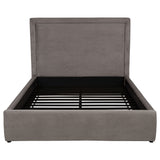 Lawson 54-inch Upholstered Queen Platform Bed Mushroom