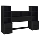 Westpark 3-piece Full Bedroom Set Bookcase Headboard Black