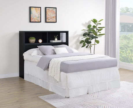 Westpark 49-inch Full Bookcase Headboard Black - Tampa Furniture Outlet