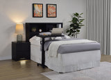 Westpark 49-inch Full Bookcase Headboard Black - Tampa Furniture Outlet