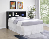 Westpark 49-inch Queen Bookcase Headboard Black - Tampa Furniture Outlet