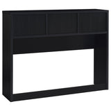 Westpark 49-inch Queen Bookcase Headboard Black - Tampa Furniture Outlet