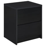 Tampa Furniture Outlet - Coaster - Westpark 2-drawer Nightstand LED Lights and USB Black - 315852