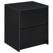 Tampa Furniture Outlet - Coaster - Westpark 2-drawer Nightstand LED Lights and USB Black - 315852