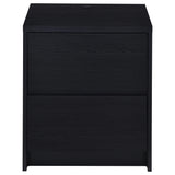 Westpark 2-drawer Nightstand LED Lights and USB Black - Tampa Furniture Outlet