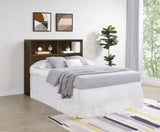 Westpark 49-inch Full Bookcase Headboard Dark Pine - Tampa Furniture Outlet