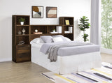 Westpark 49-inch Full Bookcase Headboard Dark Pine - Tampa Furniture Outlet