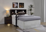 Westpark 49-inch Queen Bookcase Headboard Dark Pine - Tampa Furniture Outlet
