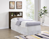 Westpark 49-inch Twin Bookcase Headboard Dark Pine - Tampa Furniture Outlet