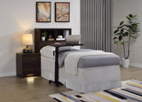 Westpark 49-inch Twin Bookcase Headboard Dark Pine - Tampa Furniture Outlet