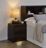 Westpark 2-drawer Nightstand LED Lights and USB Dark Pine - Tampa Furniture Outlet