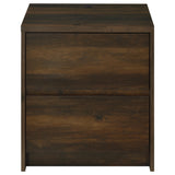 Westpark 2-drawer Nightstand LED Lights and USB Dark Pine - Tampa Furniture Outlet