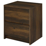Westpark 2-drawer Nightstand LED Lights and USB Dark Pine - Tampa Furniture Outlet