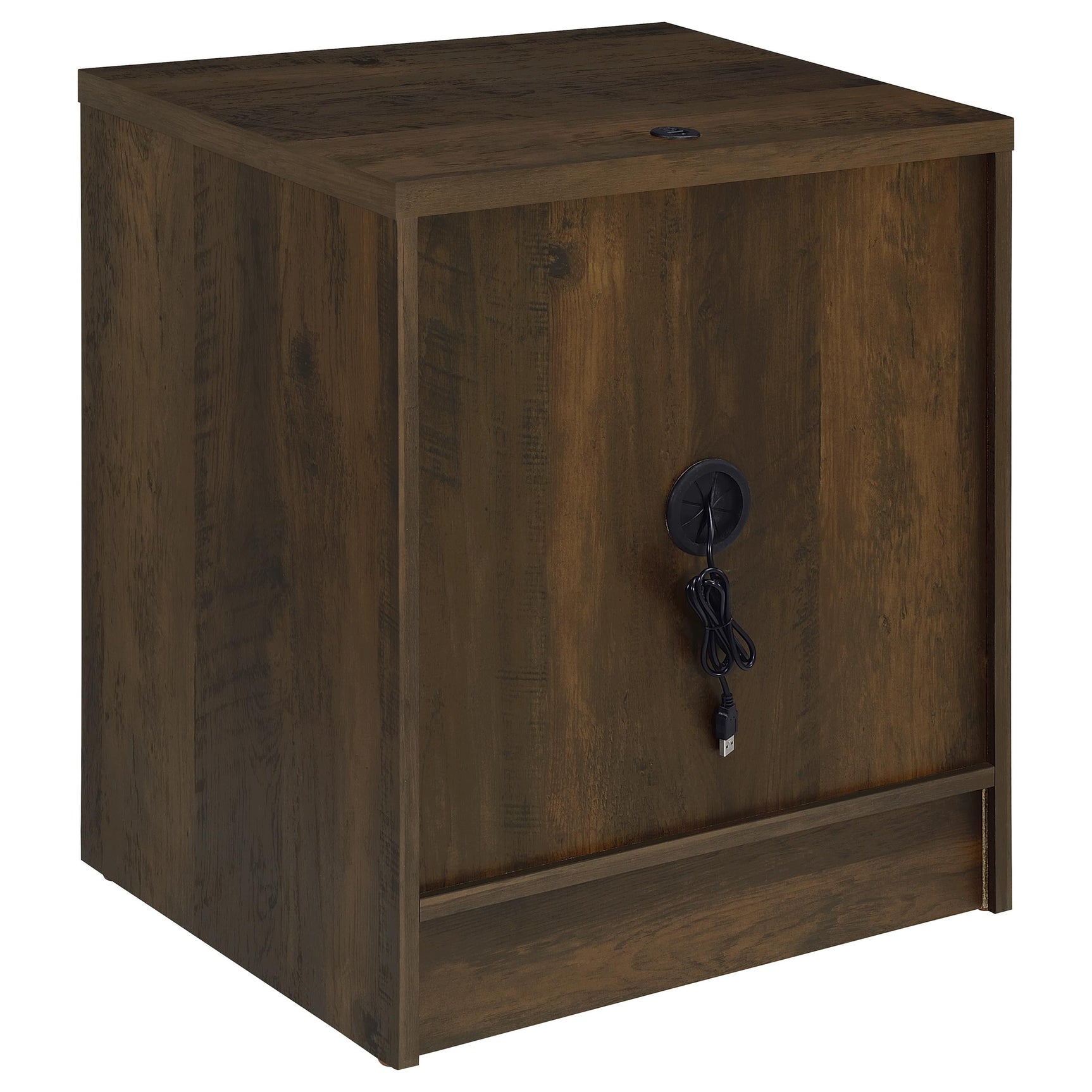 Westpark 2-drawer Nightstand LED Lights and USB Dark Pine - Tampa Furniture Outlet
