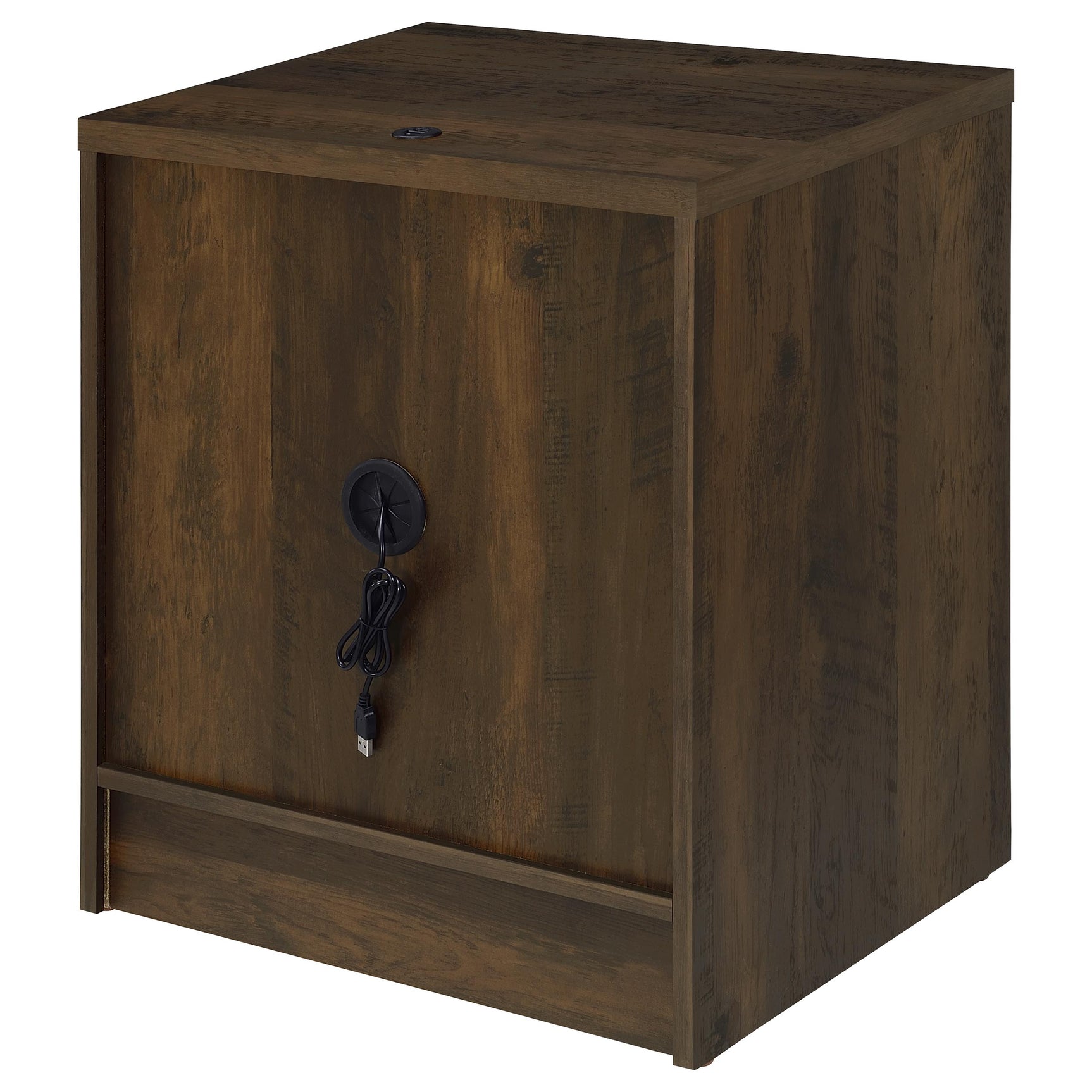 Westpark 2-drawer Nightstand LED Lights and USB Dark Pine - Tampa Furniture Outlet