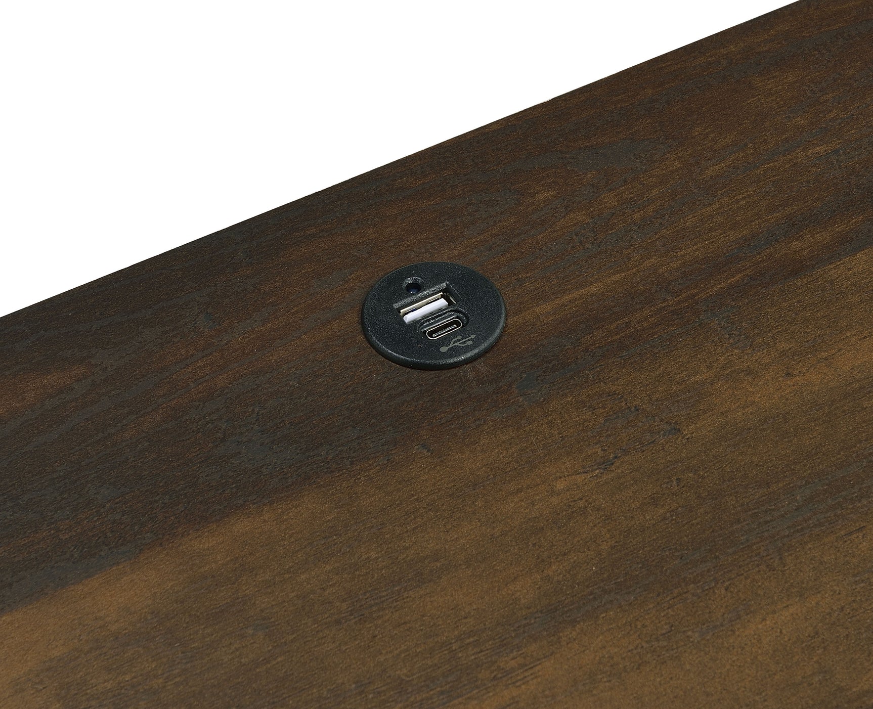 Westpark 2-drawer Nightstand LED Lights and USB Dark Pine - Tampa Furniture Outlet