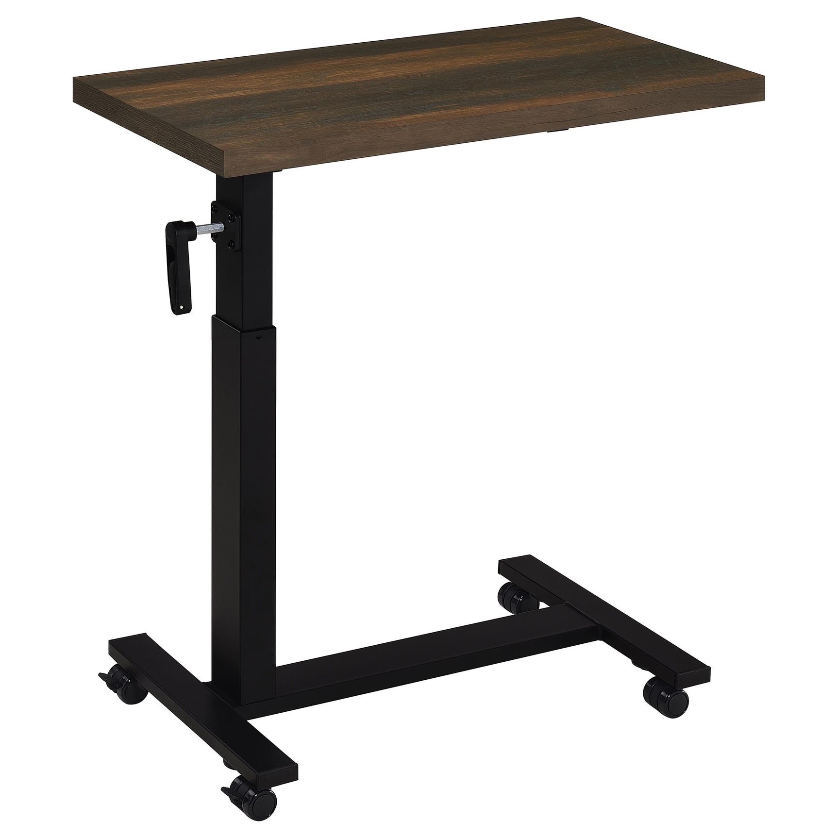 Westpark Height Adjustable Mobile Bedroom C-Table Dark Pine - Tampa Furniture Outlet