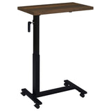 Westpark Height Adjustable Mobile Bedroom C-Table Dark Pine - Tampa Furniture Outlet