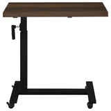 Westpark Height Adjustable Mobile Bedroom C-Table Dark Pine - Tampa Furniture Outlet