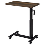 Westpark Height Adjustable Mobile Bedroom C-Table Dark Pine - Tampa Furniture Outlet