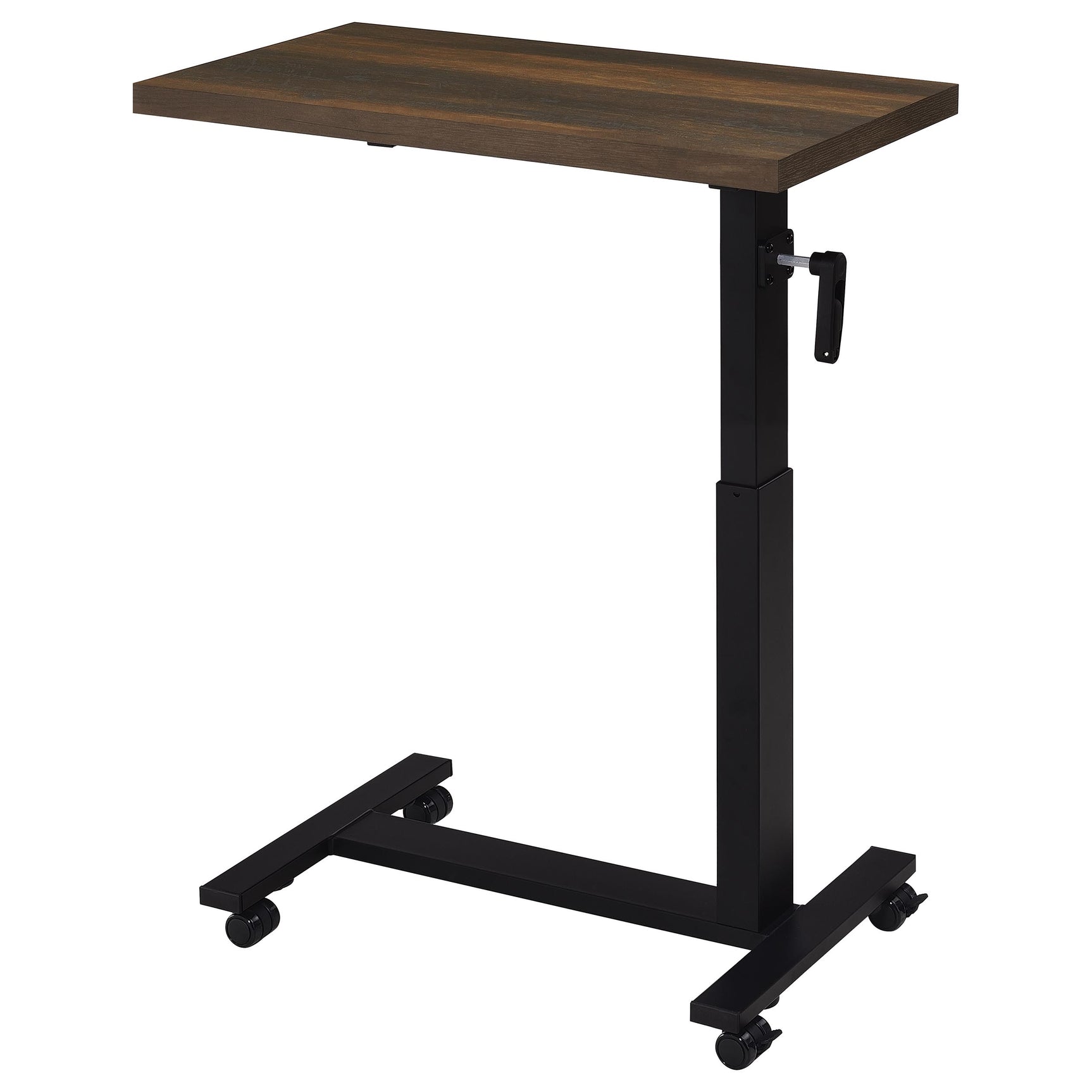 Westpark Height Adjustable Mobile Bedroom C-Table Dark Pine - Tampa Furniture Outlet