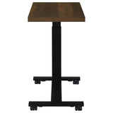 Westpark Height Adjustable Mobile Bedroom C-Table Dark Pine - Tampa Furniture Outlet