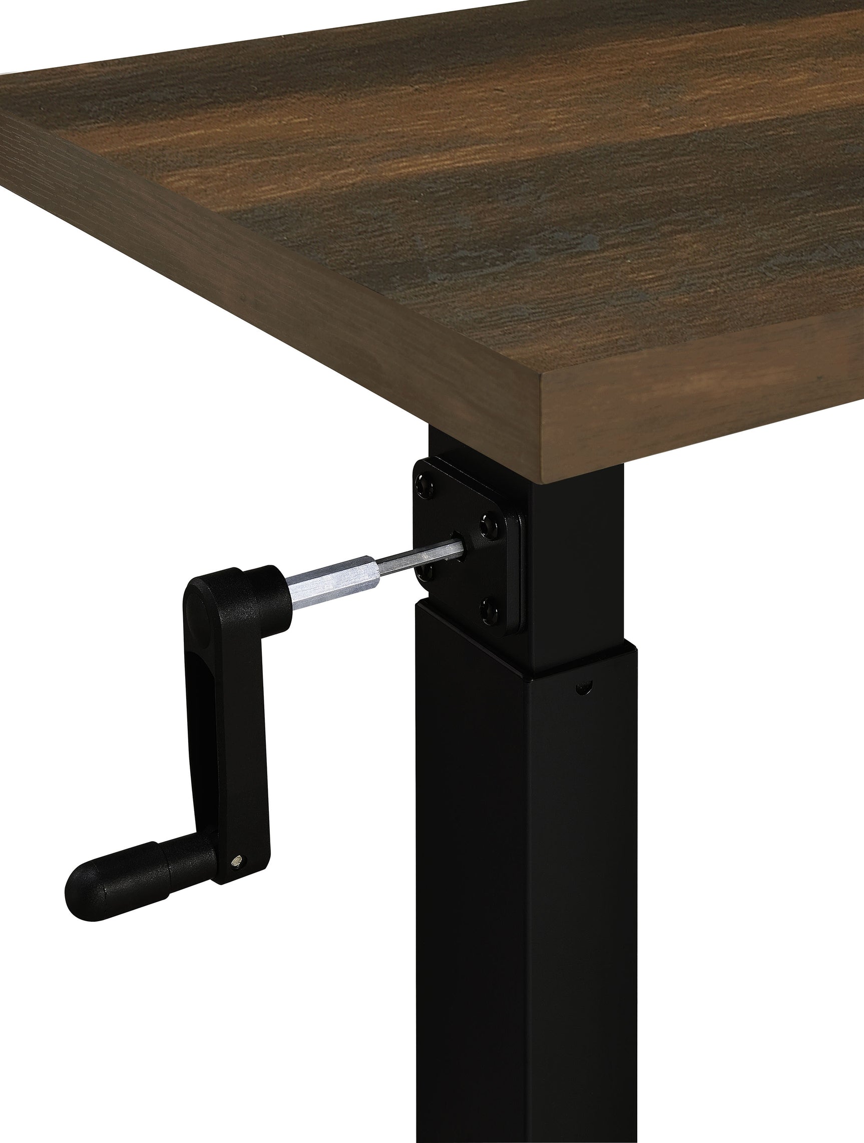 Westpark Height Adjustable Mobile Bedroom C-Table Dark Pine - Tampa Furniture Outlet