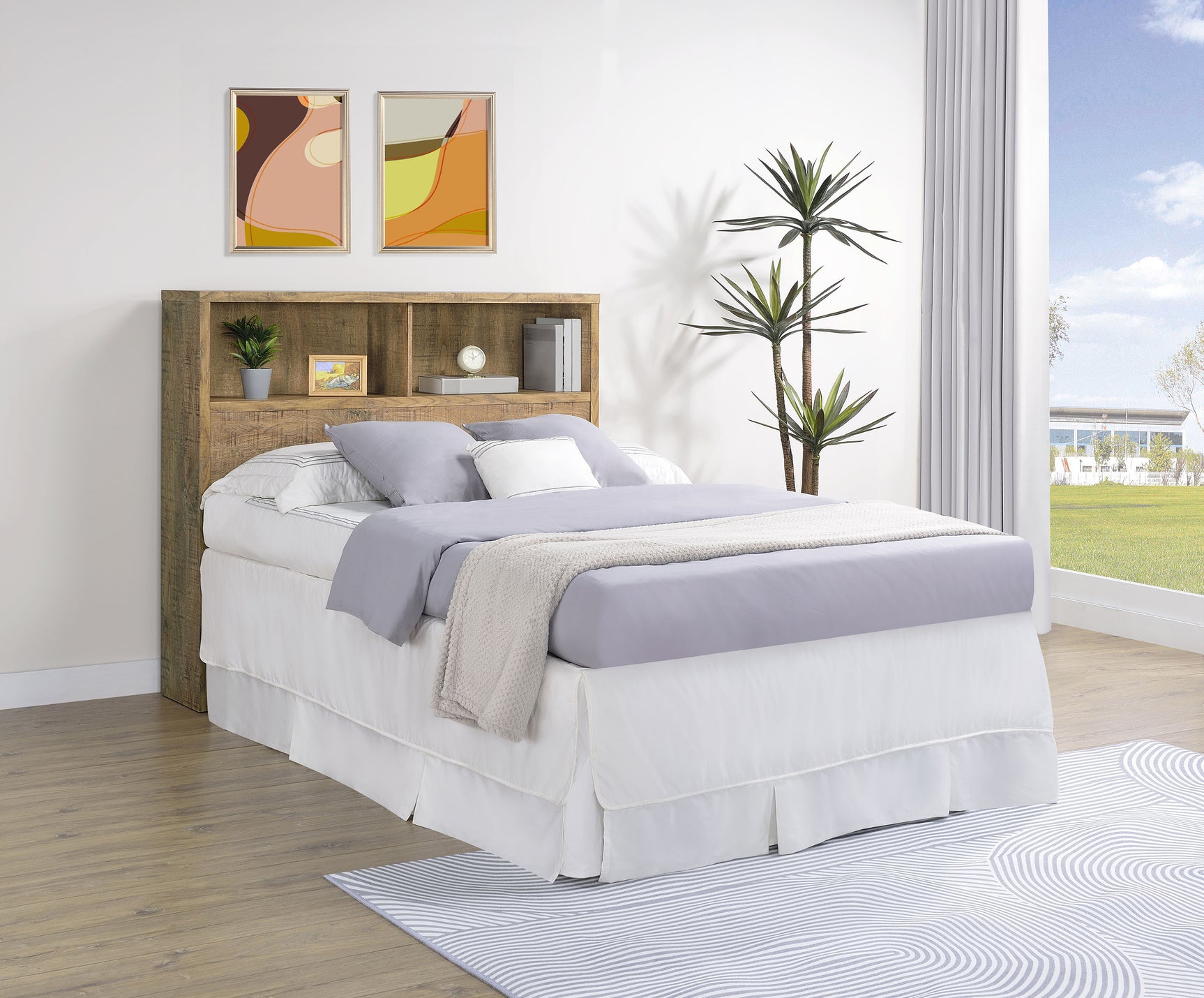 Westpark 49-inch Full Bookcase Headboard Mango - Tampa Furniture Outlet