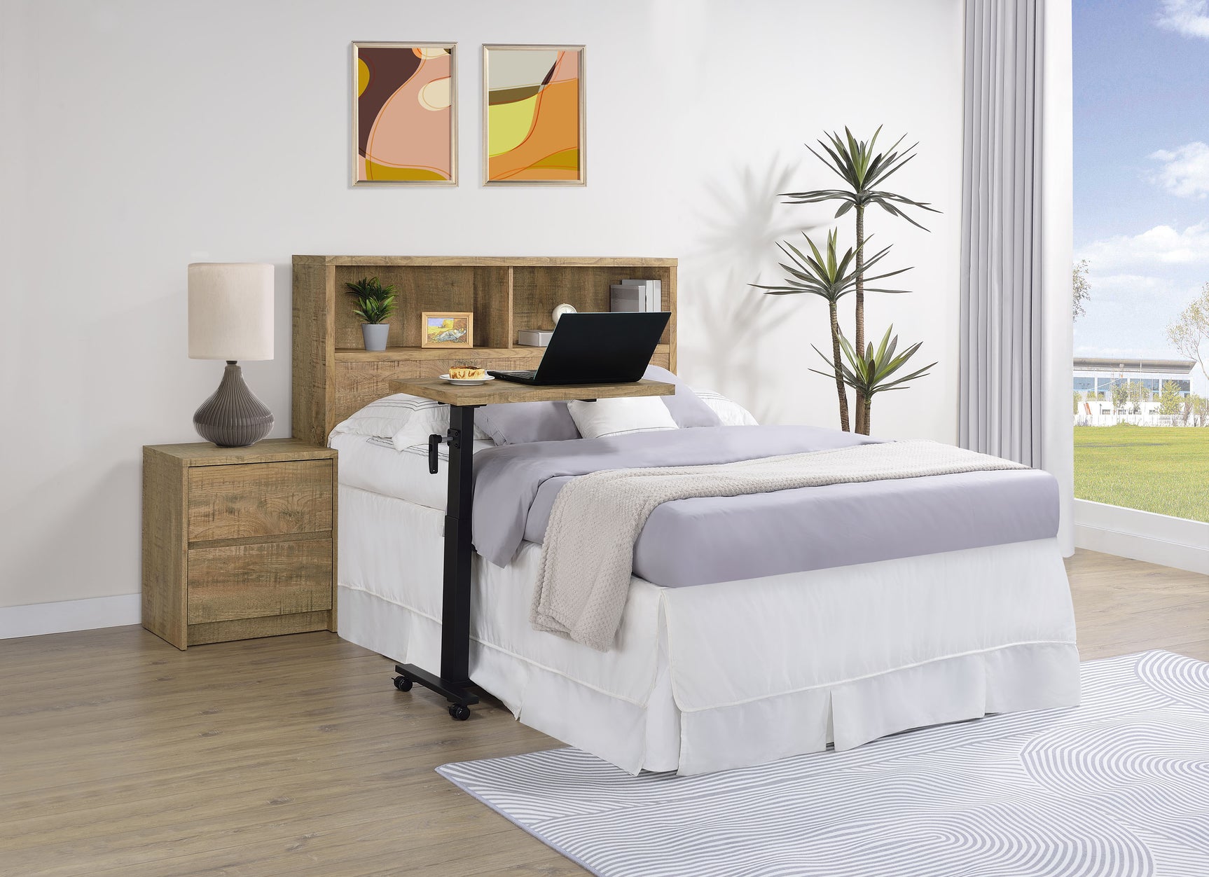 Westpark 49-inch Full Bookcase Headboard Mango - Tampa Furniture Outlet