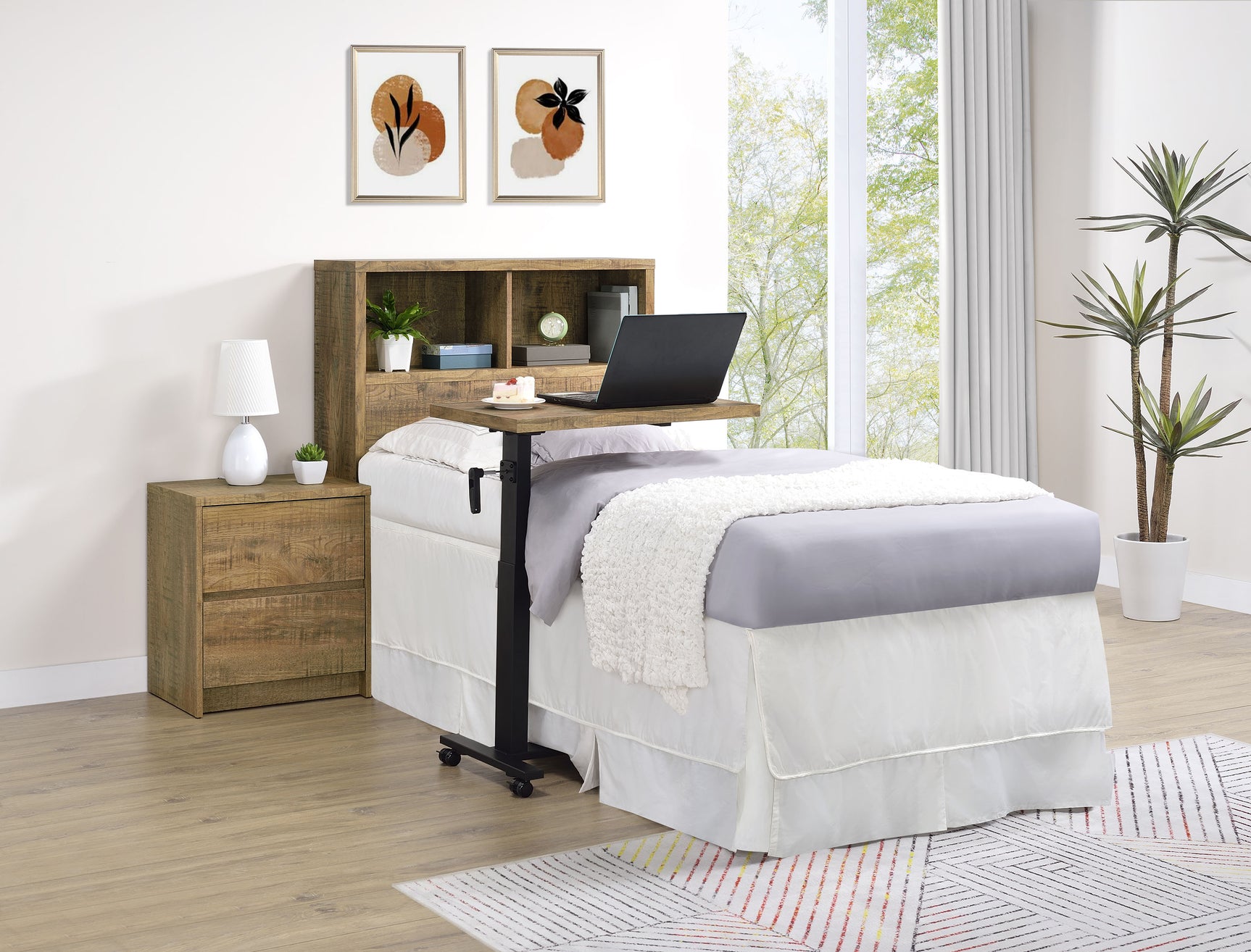 Westpark 49-inch Twin Bookcase Headboard Mango - Tampa Furniture Outlet