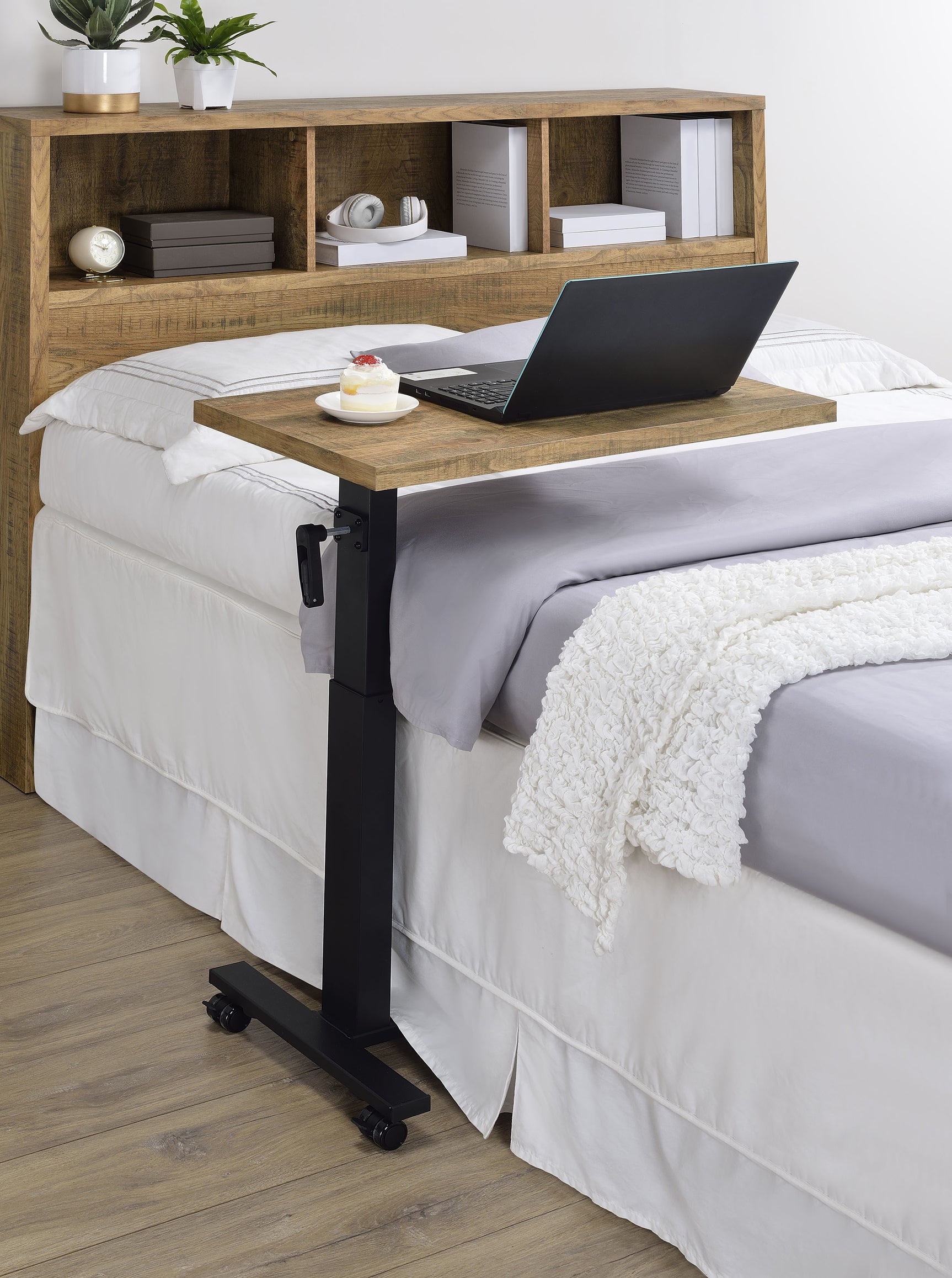 Westpark Height Adjustable Mobile Bedroom C-Table Mango - Tampa Furniture Outlet
