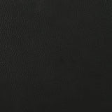 Medley Genuine Leather Queen Panel Platform Bed Black