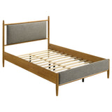Tampa Furniture Outlet - Coaster - Mason 46-inch Full Panel Platform Bed Grey and Light Brown - 315914F