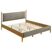 Tampa Furniture Outlet - Coaster - Mason 46-inch Eastern King Panel Platform Bed Light Brown - 315914KE