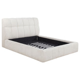 Tampa Furniture Outlet - Coaster - Nollet 48-inch Upholstered Queen Panel Platform Bed Cream - 315917CRMQ