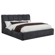 Tampa Furniture Outlet - Coaster - Nollet 48-inch Upholstered Eastern King Platform Bed Grey - 315917GRYKE