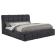 Tampa Furniture Outlet - Coaster - Nollet 48-inch Upholstered California King Platform Bed Grey - 315917GRYKW
