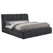 Tampa Furniture Outlet - Coaster - Nollet 48-inch Upholstered California King Platform Bed Grey - 315917GRYKW