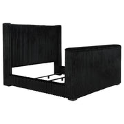 Tampa Furniture Outlet - Coaster - Centergrove Upholstered California King Wingback TV Bed Black - 315945KW