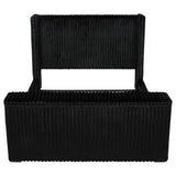 Centergrove Upholstered California King Wingback TV Bed Black