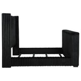 Centergrove Upholstered California King Wingback TV Bed Black