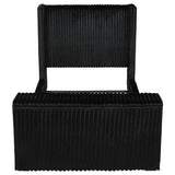 Centergrove Upholstered Queen Wingback TV Bed Black