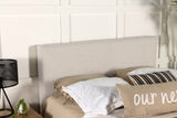 Pirro Upholstered King Panel Headboard Sand - Tampa Furniture Outlet