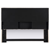 Pirro Upholstered King Panel Headboard Sand - Tampa Furniture Outlet
