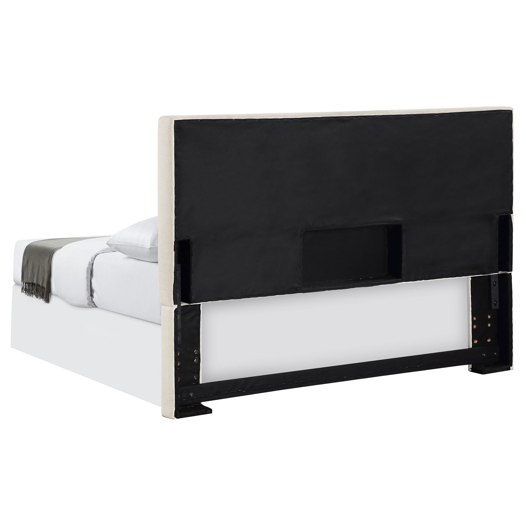 Pirro Upholstered Queen or Full Panel Headboard Sand - Tampa Furniture Outlet