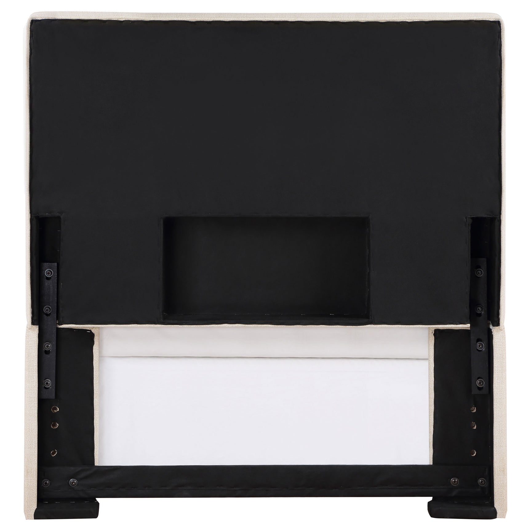 Pirro Upholstered Twin Panel Headboard Sand - Tampa Furniture Outlet